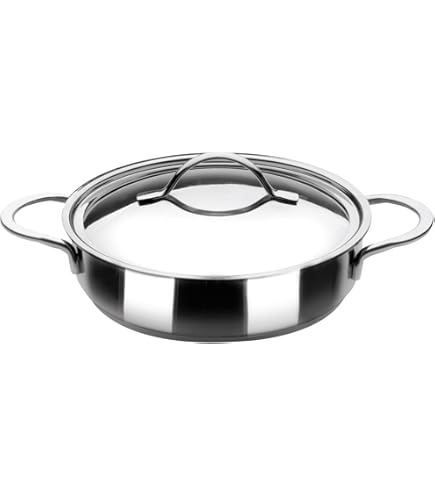 Inoxibar industriële lage kookpan 8,5 liter ø 30 cm rvs mat | Oldenhof
