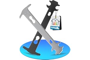 FlyWave Misura Catena Bici 2 Pezzi, Calibro Catena Bici, Misuratore Catena Bici con 0,75 e 1,0 Due Indicatori di Precisione, Usura Catena Bici Rilevazione Rapida Accurata Dell'usura della Catena