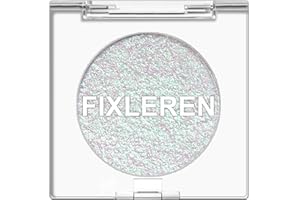 Fixleren Palette de Fards à Paupières Caméléon à Paillettes, Fard à Paupières Haute Brillance, Fard à Paupières Multicolore à Paillettes Holographiques Longue Durée de Couleur Métallique. (argent-1)