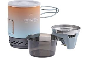 Fire-Maple Réchaud de Camping Gaz Portable – Brûleur à Jet Compact pour Trekking, Randonnée, Backpacking, Bushcraft, Pêche & Chasse – Équipement de Camping Léger Dégradé