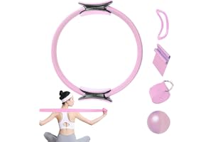 Pilates Ring Set, Pilates Ring for Women Pilates Ring Ball Resistance Bands | 5x hemgymb till tillbehör, träningsutrustning yogband för stretching & kärnstyrka