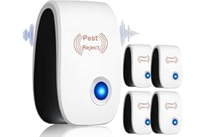GENERIC 4 Pack Ultrasonic Pest Repeller Indoor Mouse Repellent Pest Repellent Ultrasonic Plug in for Spiders, Mices, Mosquitoes, Roaches, Mouse, Rodent, Bugs, Ants, Flies