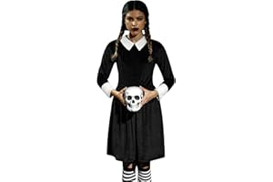 For G and PL Halloween Women's Costume Peter Pan Collar Black Velvet Dress for Party XS-XXL