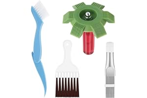 Neikafan 4 Piezas Peines de Aleta de Condensador de Aire Acondicionado, Peine para Aletas de Radiador para Limpiar Enfriador, Evaporador Cepillo de Limpieza de Aleta de Condensador