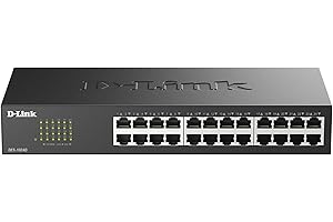 D-Link DES-1024D/B 24-Port Fast Ethernet Unmanaged Metal Desktop Switch - UK Version