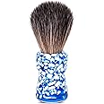 UrbanMooch Premium Shaving Brush For Men | Dual Tone Shaving Brush With Ultra Soft & Absorbent Bristles | Resin Handle | Imitation Badger Hair | Cruelty Free | Creates Rich Lather | Handmade In India for A Smooth Shave | Knot Size 24 MM | Comes with Branded Carry Pouch (Multi Color)