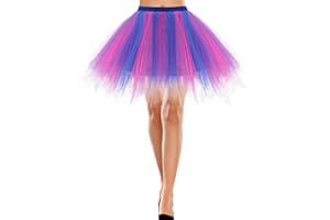 Bbonlinedress Jupe Tulle Ballet Tutu Danse Classique Courte Style Années 50s en Tulle Evasé