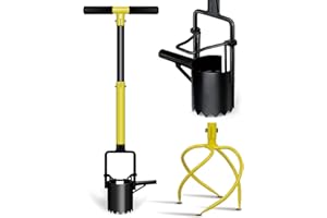 GARDTECH Artiglio da giardino 2 in 1 con manico - Fioriera per bulbi, fioriera ad artiglio rimovibile con comodo manico, coltivatore manuale e fioriera in un unico prodotto