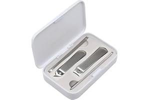 QIJIEFENCC Kit Manucure Pedicure,4pcs Ensemble de Coupe-Ongles,Coupe Ongle Professionnel Coupe Cuticule Acier Inoxydable,kit de soins des ongles,Kit de Manucure de Pédicure avec Exquis La Boîte