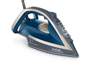 ‎TEFAL Tefal Dampfbügeleisen Ultragliss Plus, 2800 W, abnehmbarer Kalk-Kollektor, kratzfeste Bügelsohle, 50 g/Min. Dampfabgabe, 260 g/Min. Dampfstoß, Abschaltautomatik, türkis/grau, FV6842