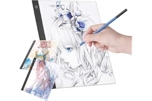 SUPFINE A3 LED Licht Pad Einstellbare Helligkeit LED Leuchttisch mit USB Kabel, Acryl-LED-Lightpad für Diamond Painting, Designen und Zeichnen Skizzieren (A3)