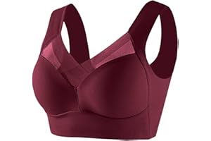 Celucke Bras for Women, Women Sports Bra Seamless Comfortable Soft Breathable Ladies Lace Bras, Solid Color Padded Tops Underwear for Yoga Fitness Exercise, Push Up Full Coverage Bra for Women