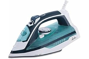Jata PL598C - Plancha de vapor regulable con suela cerámica y 2600 W de potencia. Con sistema de autolimpieza, antigoteo y antical permanente. Golpe de vapor de 190 g. Depósito de 350 ml.