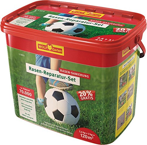 Wolf Rasen-Reparatur-Set und Dünger L 120 G, mehrfarbig