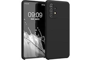 kwmobile Carcasa Compatible con Samsung Galaxy A52 / A52 5G / A52s 5G Funda - Case TPU y Silicona antigolpes - Apto Carga inalámbrica - Negro