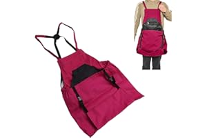 Beufee Gartenschürze, Ernteschürze, große Kapazität, Obstpflückschürze, Oxford-Stoff, Gartenschürze mit Schnellverschlusstasche für Obstgarten, Garten, Bauernhof