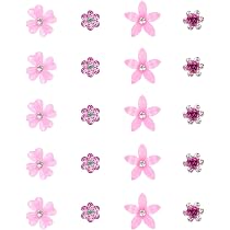 20 Stück Kristall-Haarnadeln Mit Rose & Strass - Gelb, Für Hochzeit, Braut, Partys - Inkl. Aufbewahrungsbox