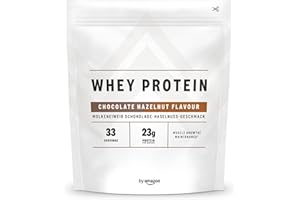 Marque Amazon - Amfit Nutrition Protéines en Poudre de Lactosérum (Whey), Chocolat Noisette, 33 portions, 1 kg (Lot de 1)