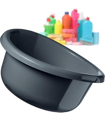 4x Spülschüssel Rund 7,5L Weiß - BPA-frei Für Küche & Camping