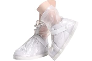 Sepikvin de Chaussure imperméAble à l'eau réutilisable imperméables Couverture Haute Tube épaississement la Fond Cyclisme RandonnéES Pluie Couvre Chaussures Légères