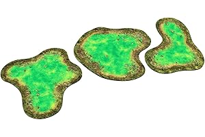 PLAYMATS Terreno 2D - Stagno tossico compatibili con Warmachine & Hordes, Warhammer 40k e altri giochi di miniature e GDR