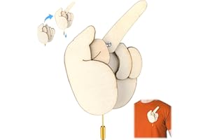 Audasi Broche amusante en bois Kit de bricolage amusant broche interactive d'expression d'humeur Cadeau sympa pour homme et femme épingles amusantes pour sac à