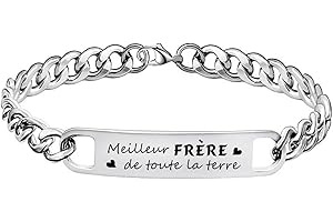 LUODAN Cadeau Homme Bracelet,Bracelet de Homme,Cadeau Papa Papy Tonton Frère Parrain Cadeaux d'anniversaire,Cadeau Noël pour Homme
