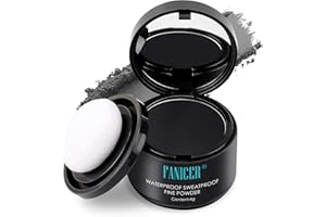 CHARMCHIC Polvere Capelli, Hairline Shadow per Coprire L'attaccatura, Hair Line Powder, Fibre Capelli per l'infoltimento Dei Capelli, Riempire Capelli Diradati, Effetto Naturale, Donna Uomo（Nero）