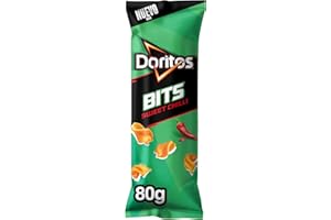 Doritos Chilli snack crujiente sabor chilli con un toque picante, Bolsa individual para picar, 80g