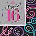 Produktbild Servietten 16 Geburtstag mit Prägung Sweet 16 Pink 16 Stück 33x33cm