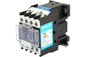 HILITAND Contacteur AC CJX2-1210 Contacteur AC Rail DIN 3 Polonais de Ménage de la Bobine 50 / 60HZ Contacteur Électrique 24/36/48/110/380V AC (24VAC)