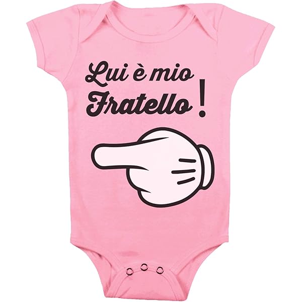 Body Neonato "Ho Un Fantastico Fratello Maggiore" - 100% Cotone, Manica Corta, Bottoni Spalla - Foto 3