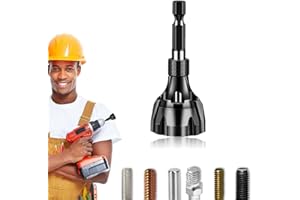 KSJEHW Externes Entgraten Fasenwerkzeug, Metall Handentgrater, Abnehmbar Sechskantschaft Entgratwerkzeug, Gewinde Reparaturwerkzeug, Entgrater Werkzeug Geeignet Kupfer, Messing, Stahl（3-20mm