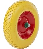 WilTec Pneu Brouette 3.50-8 Complet Avec Jante Et Chambre à Air - Charge 120 Kg - Robuste Et Polyvalent