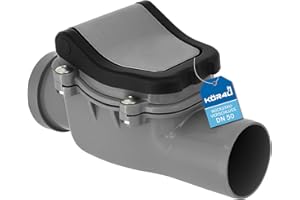 kör4u Rückstauklappe DN 50, grau, Abwasser, Rattenschutz, Rückstauverschluss (DN 50)