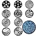 10pcs Nail Art Stencils Stamping Template Polish Print Nail Image Plate Stamper Scraper Set DIY Manicure Tools