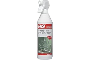 HG Detergente Spray per Lampadari, Cristalli e Vetri, Scioglie lo Sporco ed è Delicato sulle Superfici, 500ml