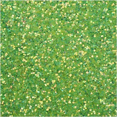 Art Glitter, Ultrafine Transparent Glitter, 11 Gram Container, Key Lime