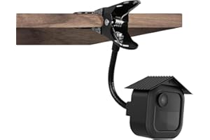 HOLACA Kunststoffhülle + Clip Halterung kompatibel mit Blink-Kamera Outdoor 4, wasserdicht, weich, langlebig (Kamera Nicht enthalten), Kunststoffhülle+Halterung, Schwarz