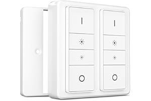 IYOKI® Classic Switch Cover for Philips Hue Dimmer V1, Compatible with Hue Switch Cover, Remote Light Switch Plate Adapter, 2-Gang (1-Pack)