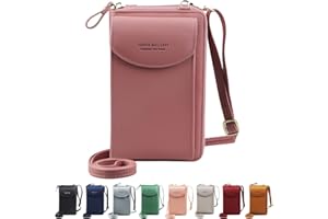 Jangostor Billetera pequeña con Bolso de Crossbody, Bolso para el teléfono Celular con Ranuras para Tarjetas de crédito