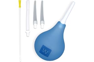 Dr. Wunder® Premium Enema Set 225ml: mångsidigt lavemangsset inkl. 4 lavemangsspetsar plus 1x kolonrör (40cm)