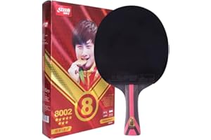 PPBIGU DHS 8 Star 8002 Professional Table Tennis Racket Ping Pong Paddle, 5 Wood 2 Aryslate Carbon, Finished Racquet