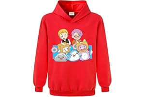 Minhuaha Foxy and Boxy Hoodie Girls Boys Cartoon Prints Cotton Jumper Unisex Kids Sweatshirts