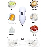 American Monarch Mini El Mikseri, Pilli S&uuml;t K&ouml;p&uuml;rt&uuml;c&uuml;, Kahve &Ccedil;ırpıcı, Telli Blender, Cappuccino Mixer