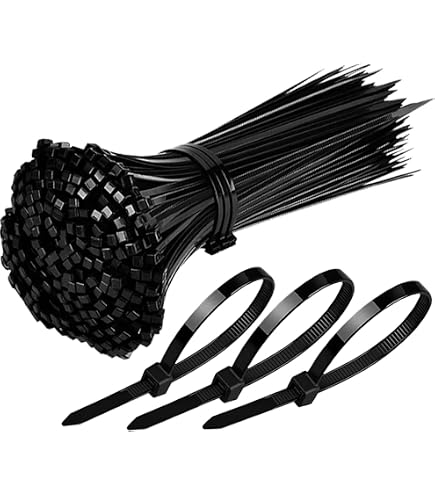 Kabelbinder 7,6 Mm X 400 Mm – 50 Stück In Schwarz/Weiß, Aus Robustem Polyamid