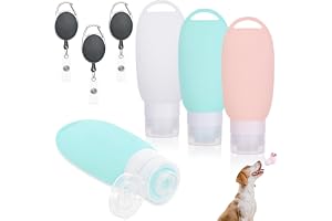 3 st påfyllningsrör för hundmat, 90 ml påfyllningsbara resebehållare i silikon, bärbara reseflaskor utrustade med klätterknap