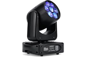 ZKYMZL 3 prisms & Bee-Eyes Beam Moving Head Lights 150W LED Stage Lights 8 Gobos DJ Lights Disco Lights 8 Colors 15 Channels LED Strobe Lights DMX512 Control for Disco KTV Club Party Wedding