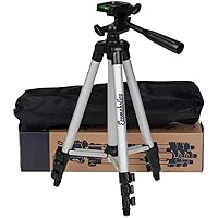 Ecomaholics Adjustable Aluminium Alloy Tripod Stand Holder for Mobile Phones & Camera, 360 mm -1050 mm, 1/4 inch Screw…