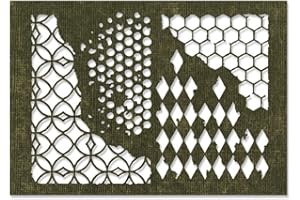 Sizzix 660220 Outil de Scrapbooking Thinlits Die Set 4 Pièces Techniques Mixte de Tim Holtz